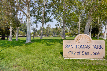 Los Gatos Creek Trail near Campbell California